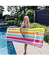 Swim Essentials Luxe Version Lie-on - Rainbow Glitter Print - Length 177cm Beach Toys