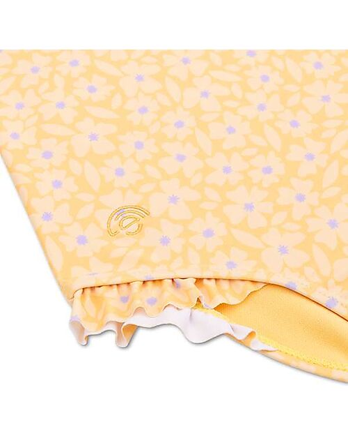 Swim Essentials One-Piece Swimsuit - Florish Yellow - UPF 50+ Fabric Swimsuits