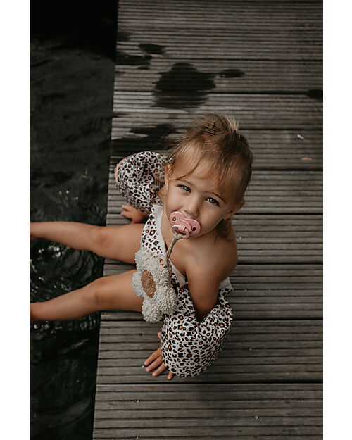 Swim Essentials Puddle Jumper - 2-6 Years - Beige Leopard Print - Foam Beach Toys