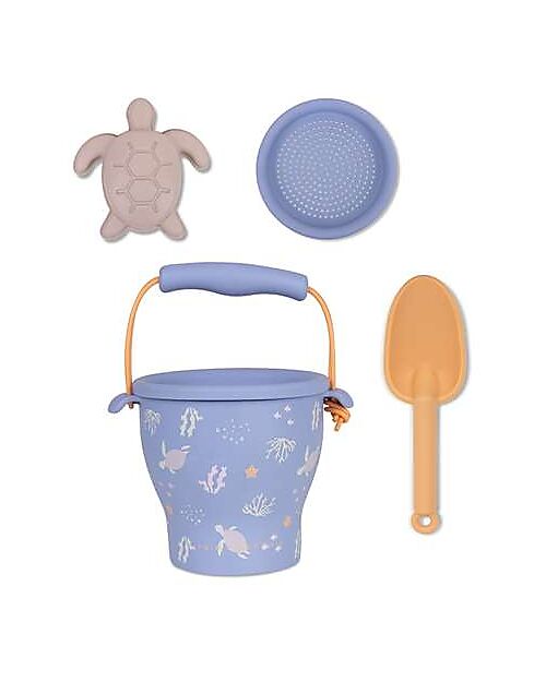 Swim Essentials Set of 4 Beach Toys - Coral Bliss - Silicone - 18m+ Beach Toys