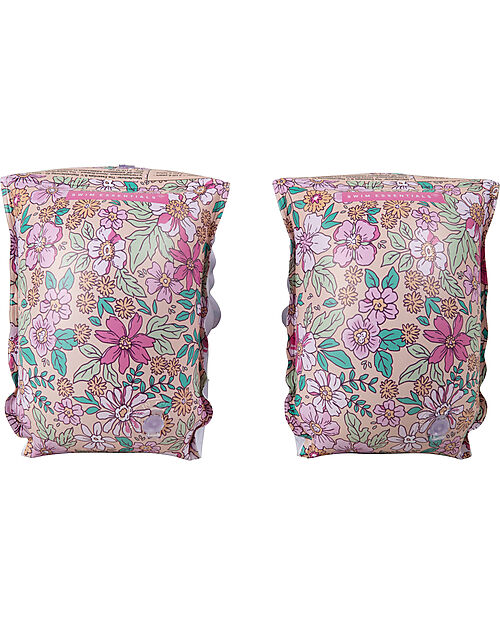 Swim Essentials Swimming Armbands - 0-2 Years - Pink Floral Print - PVC Beach Toys
