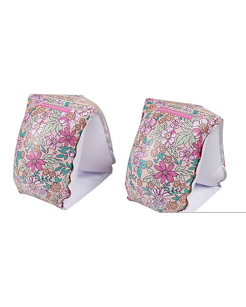 Swim Essentials Swimming Armbands - 0-2 Years - Pink Floral Print - PVC Beach Toys