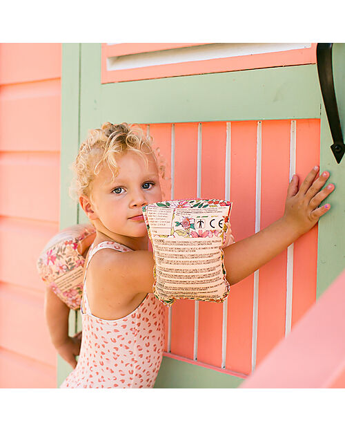 Swim Essentials Swimming Armbands - 0-2 Years - Pink Floral Print - PVC Beach Toys