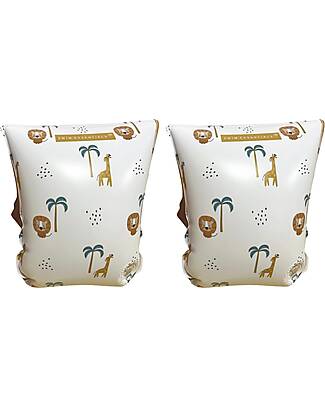 Swim Essentials Swimming Armbands - 0-2 Years -White Jungle Print - PVC Beach Toys
