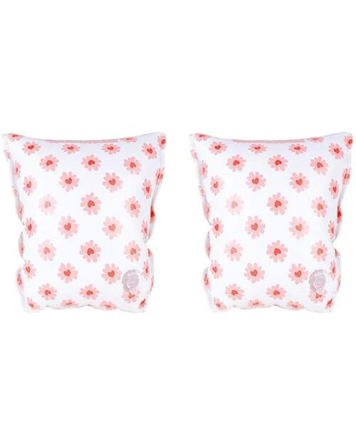 Swim Essentials Swimming Armbands - 2-6 Years - Flower Hearts Print - PVC Beach Toys