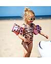 Swim Essentials Swimming Armbands - 2-6 Years - Rose Gold Leopard Print - PVC Beach Toys