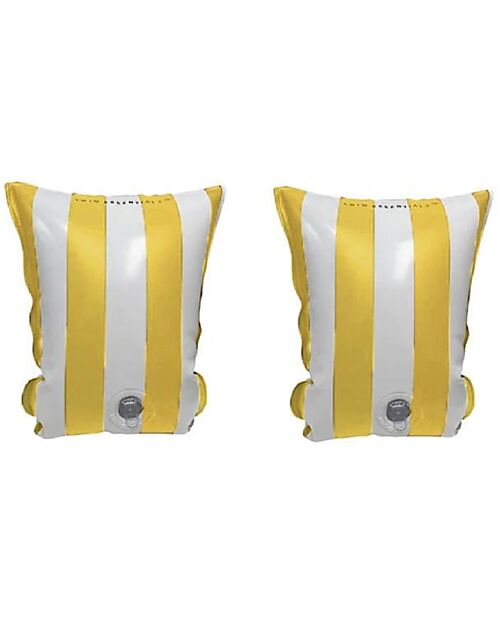 Swim Essentials Swimming Armbands - 2-6 Years - Yellow Stripes Print - PVC Beach Toys