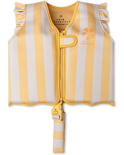 Swim Essentials Swimming Vest - Yellow Flower Market - Stripes - White and Yellow Beach Toys