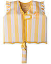 Swim Essentials Swimming Vest - Yellow Flower Market - Stripes - White and Yellow Beach Toys