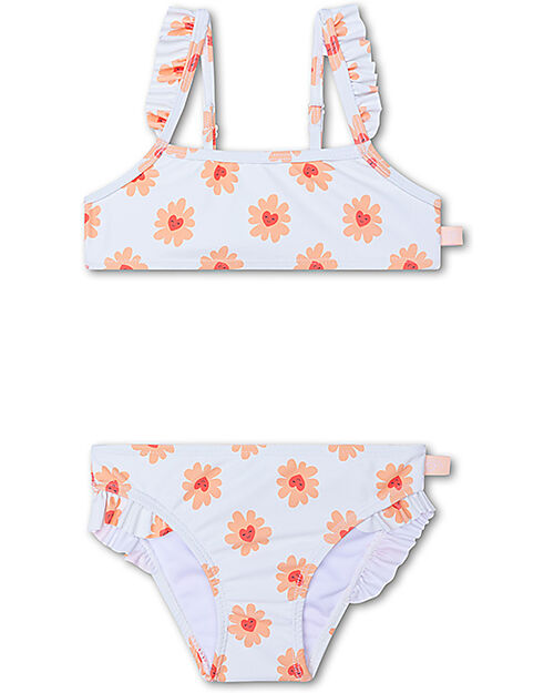 Swim Essentials UV Bikini - Flower Hearts Print - UPF50+ Fabric Bikinis And Tankinis