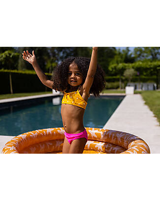 Swim Essentials UV Bikini - Orange wih Hearts Print - UPF50+ Fabric Bikinis And Tankinis