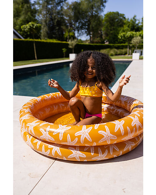 Swim Essentials UV Bikini - Orange wih Hearts Print - UPF50+ Fabric Bikinis And Tankinis