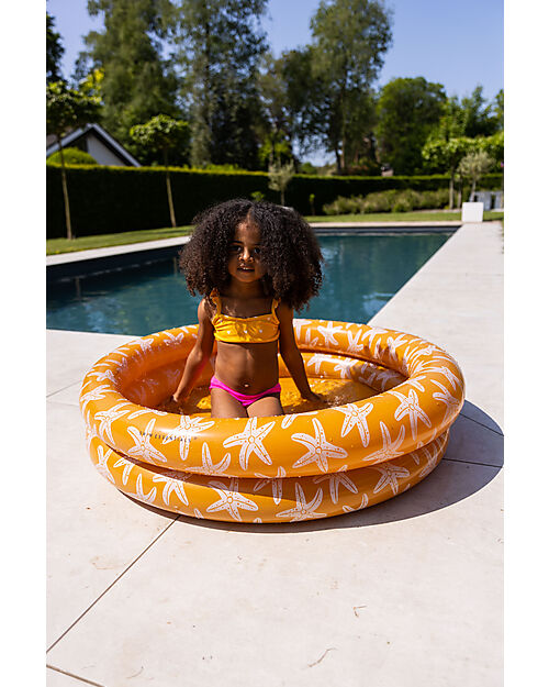 Swim Essentials UV Bikini - Orange wih Hearts Print - UPF50+ Fabric Bikinis And Tankinis