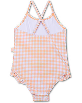 Swim Essentials UV Full Swimsuit- Apricot Check Print - UPF50+ Fabric Swimsuits
