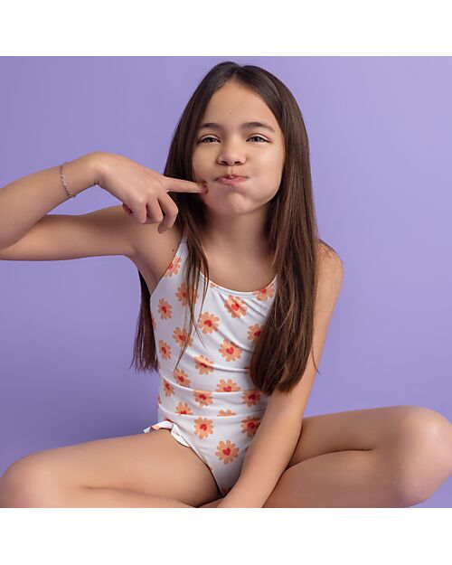 Swim Essentials UV Full Swimsuit - Flower Hearts Print - UPF50+ Fabric Swimsuits