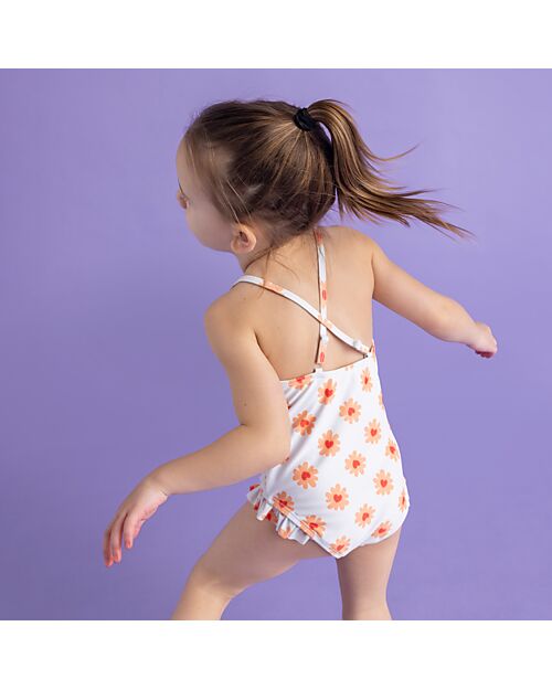 Swim Essentials UV Full Swimsuit - Flower Hearts Print - UPF50+ Fabric Swimsuits