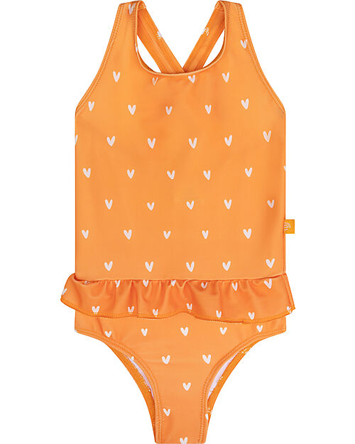 Swim Essentials UV Full Swimsuit - Orange Hearts Print - UPF50+ Fabric Swimsuits