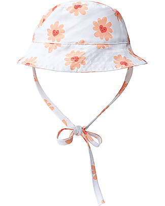 Swim Essentials UV Sun Hat for Kids - Flower Hearts Print - SPF50+ Fabric Sunhats