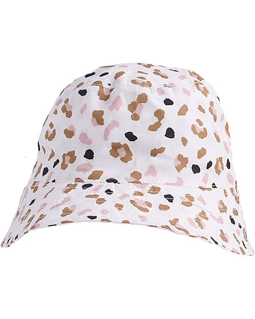Swim Essentials UV Sun Hat for Kids - Khaki Leopard Print - SPF50+ Fabric Sunhats