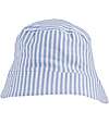 Swim Essentials UV Sun Hat for Kids - Withe and Blue Stripes Print - 100% Cotton Sunhats