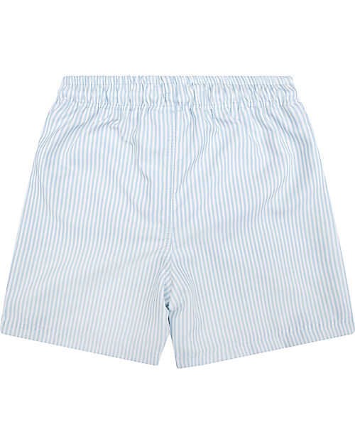 Swim Essentials UV Swim Shorts for Boys - Blue and White Stripes - UPF50+ Fabric Swimming Trunks
