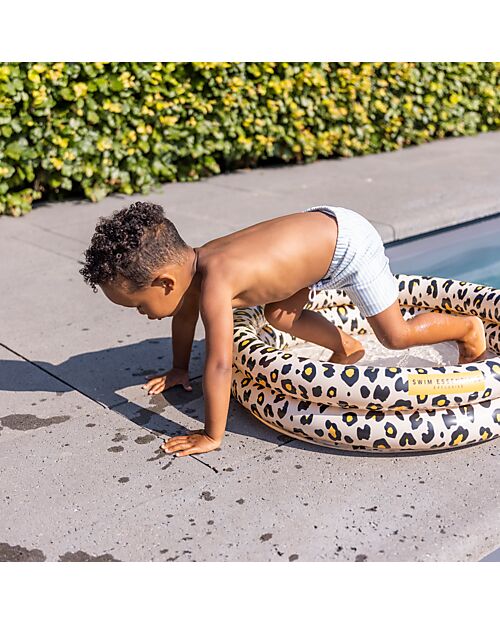 Swim Essentials UV Swim Shorts for Boys - Blue and White Stripes - UPF50+ Fabric Swimming Trunks