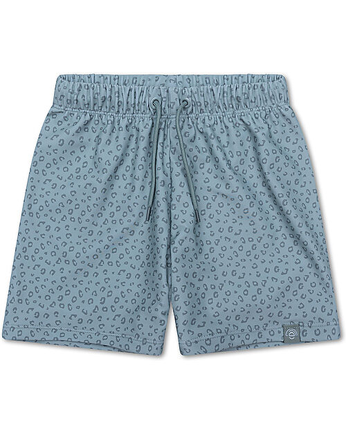 Swim Essentials UV Swim Shorts for Boys - Green Leopard Print - UPF50+ Fabric Swimming Trunks