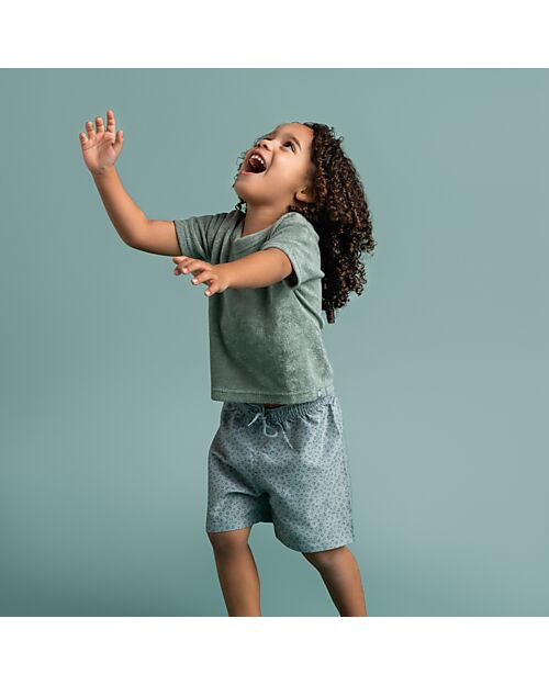 Swim Essentials UV Swim Shorts for Boys - Green Leopard Print - UPF50+ Fabric Swimming Trunks