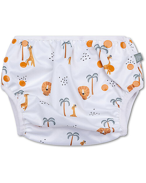 Swim Essentials Washable Swim Diaper - Jungle Print - Elastic Edges Swim Diaper