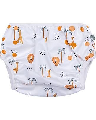 Swim Essentials Washable Swim Diaper - Jungle Print - Elastic Edges Swim Diaper