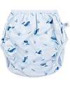 Swim Essentials Washable Swim Diaper - Light Blue Whale Print - Elastic Edges Swim Diaper