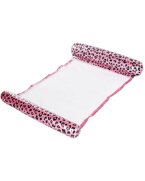 Swim Essentials Water Hammock - for 6 Years and Up - Rose Gold Leopard Print - Length 116cm Beach Toys