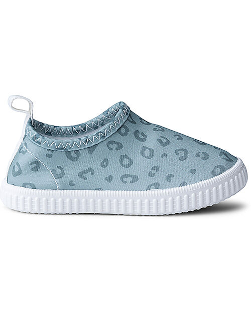 Swim Essentials Water Shoes Non-Slip - Green Leopard Print - Lycra Sandals