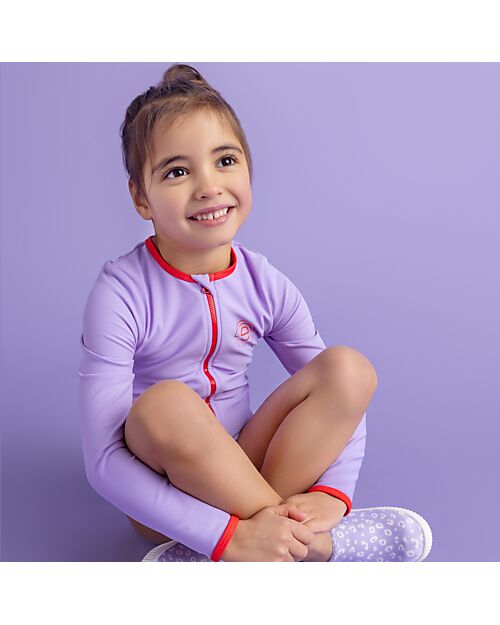 Swim Essentials Water Shoes Non-Slip - Lilac Leopard Print - Lycra Sandals