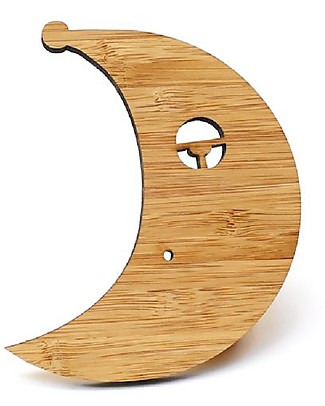 Ted & Tone Bamboo Wallhook Moon, Natural Hangers & Hooks