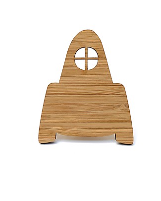 Ted & Tone Bamboo Wallhooks Rocket, Natural Hangers & Hooks