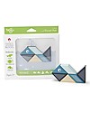 Tegu Whale Travel Pal, Magnetic Wooden Blocks - Eco-Friendly and Safe! Wooden Animals