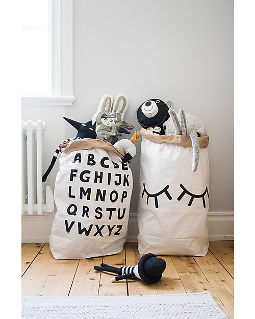 Tellkiddo Toy Bag ABC, Recycled Paper Toy Storage Boxes