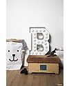 Tellkiddo Toys Bag, Black Bear - Recycled Paper Toy Storage Boxes