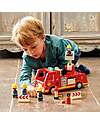 Tender Leaf Fire Truck with Wooden Minifigures - From 3 Years Wooden Toy Cars, Trains & Trucks