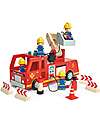 Tender Leaf Fire Truck with Wooden Minifigures - From 3 Years Wooden Toy Cars, Trains & Trucks