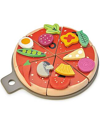 Melissa & Doug Slice and Toss Salad Play Set – 52 Wooden and Felt Pieces ,  Green - Pretend Food, Kitchen Accessories For Kids Ages 3+