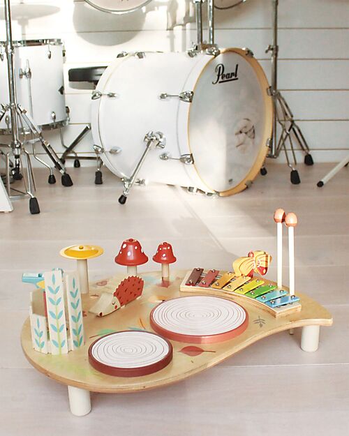 Tender Leaf Multi-Activity Music Table - Wood - 50x40cm Musical Instruments