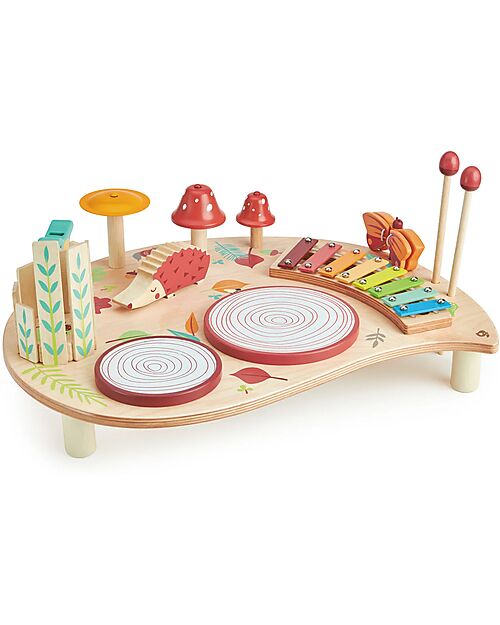 Tender Leaf Multi-Activity Music Table - Wood - 50x40cm Musical Instruments