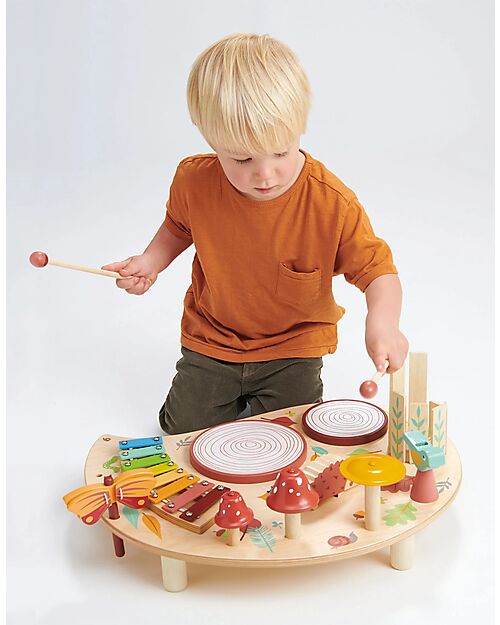 Tender Leaf Multi-Activity Music Table - Wood - 50x40cm Musical Instruments