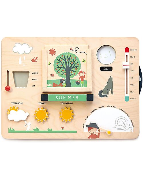 Tender Leaf Weather Station - Stimulates the Imagination - 100% Sustainable Wooden Toy Pretend Play
