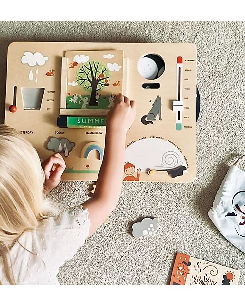 Tender Leaf Weather Station - Stimulates the Imagination - 100% Sustainable Wooden Toy Pretend Play