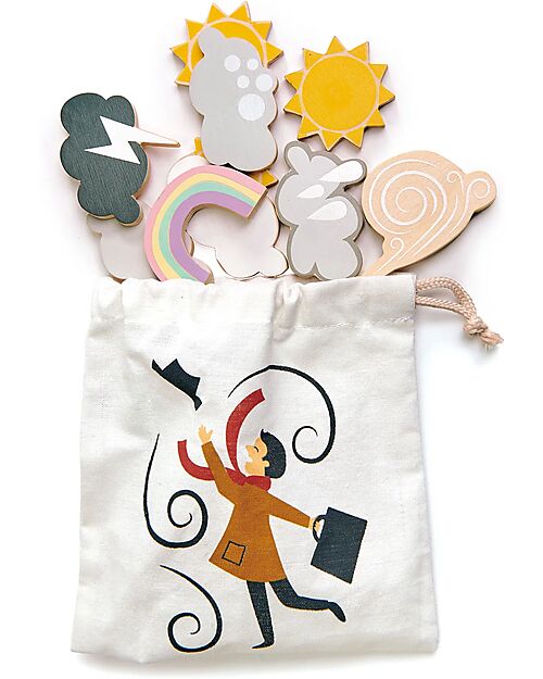 Tender Leaf Weather Station - Stimulates the Imagination - 100% Sustainable Wooden Toy Pretend Play