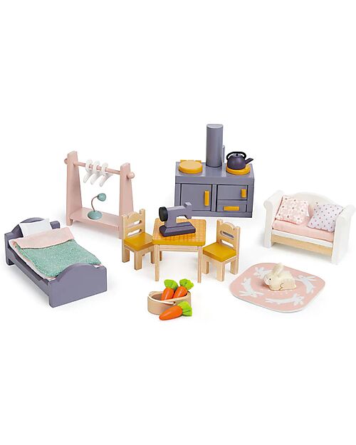 Tender Leaf Wooden Dolls Cottage - Sustainable Toy Dolls Houses