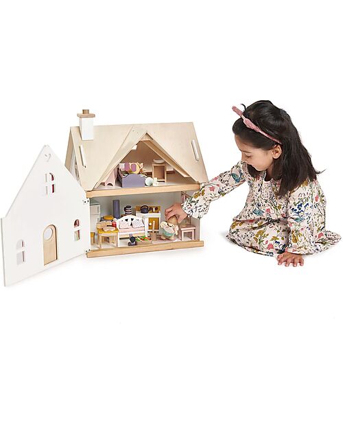 Tender Leaf Wooden Dolls Cottage - Sustainable Toy Dolls Houses